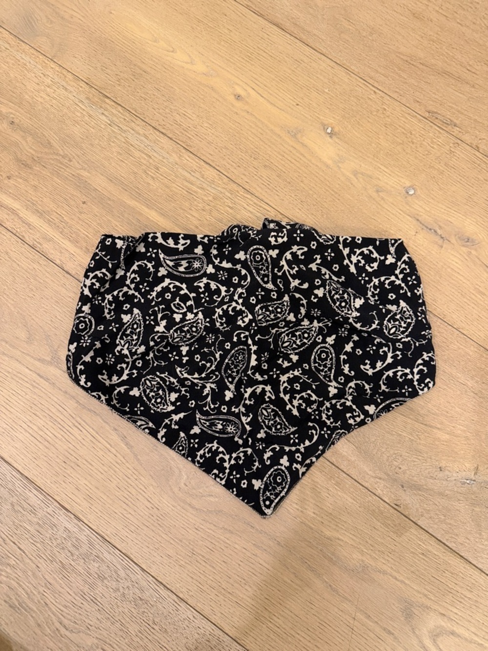 Zara Black and White Paisley Bandana Tank Top